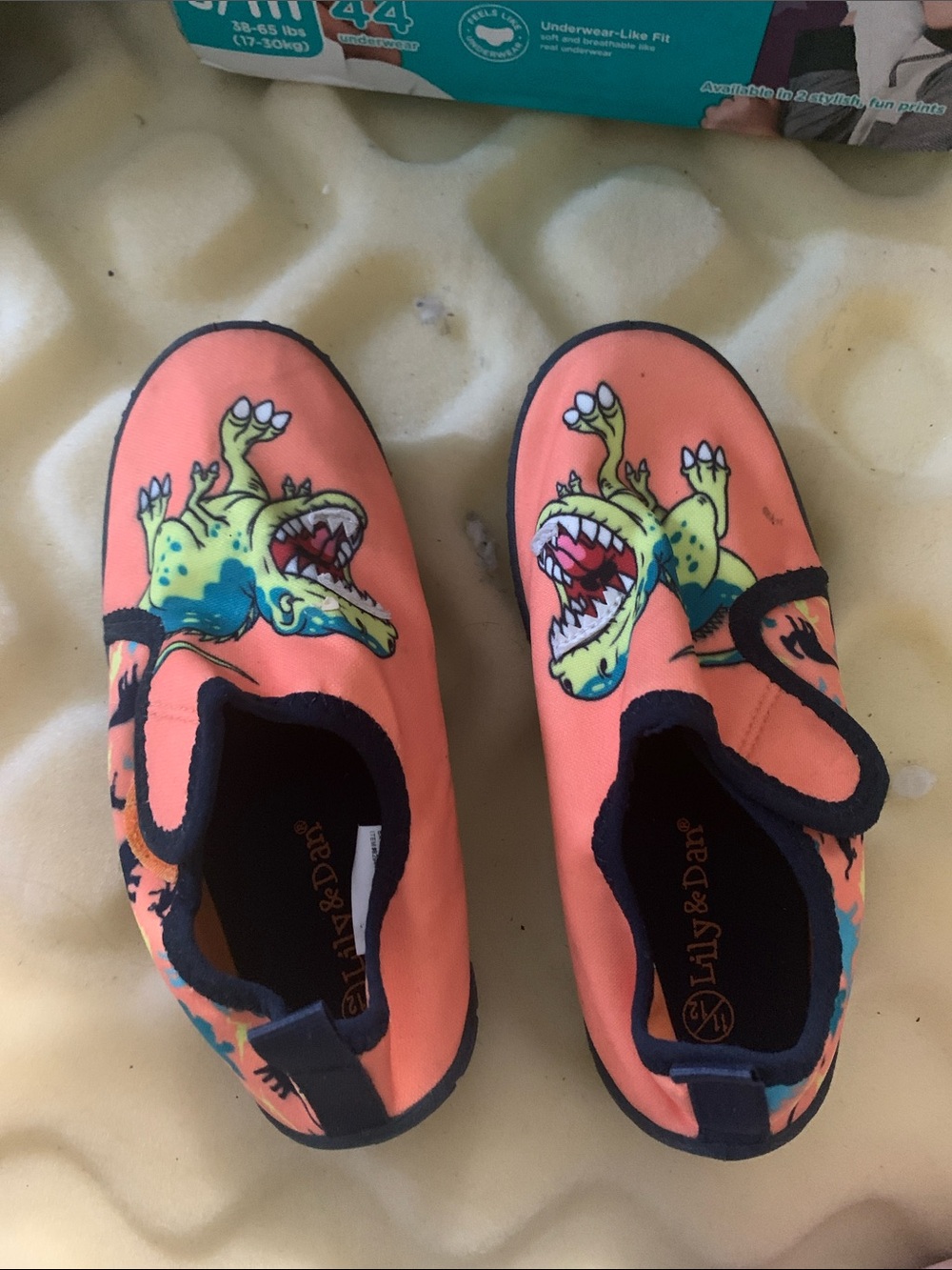 Lily & Dan Kids' Orange Monster Water Shoes